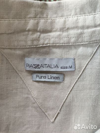 Льняная рубашка женская 50 размер