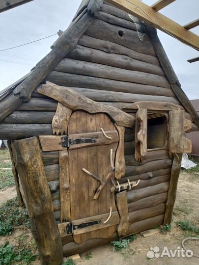 Детский деревянный домик для дачи