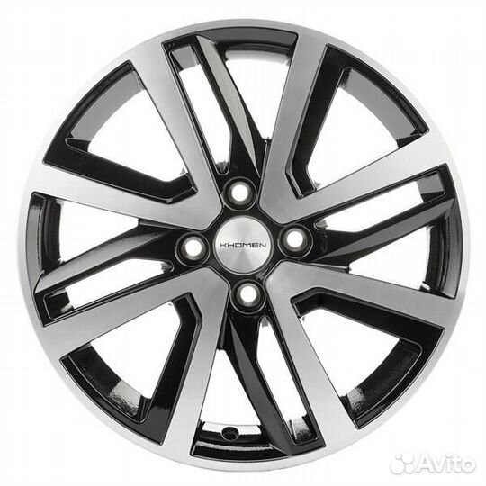 Khomen 1609 : 6x16 4*100 Et:46 Dia:54.1 black-FP