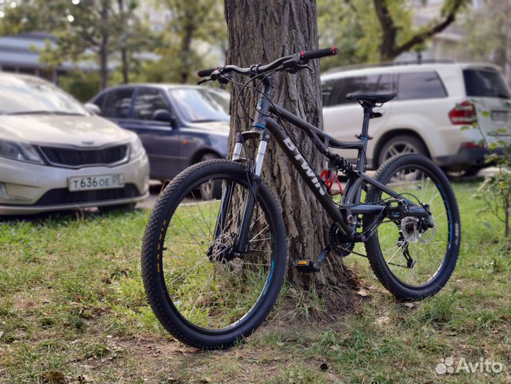 Велосипед двухподвес btwin rockrider 500s