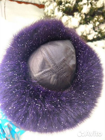 Шапка зимняя женская из натурального песца