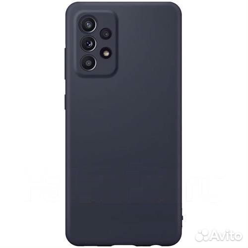 Чехлы Силикон на Samsung A52, A72 (чёрные матовые)