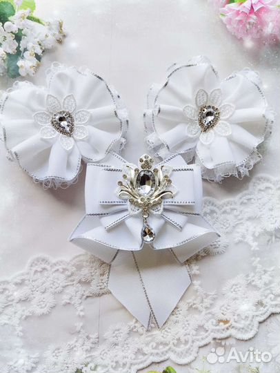 Комплект для школы. Галстук и бантики