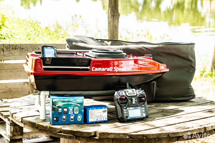 Карповый кораблик,разбрасыватель,25A,эхолот,сумка