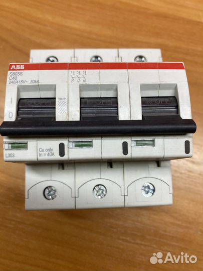 ABB S803S C10 автоматический выключатель 3-полюс