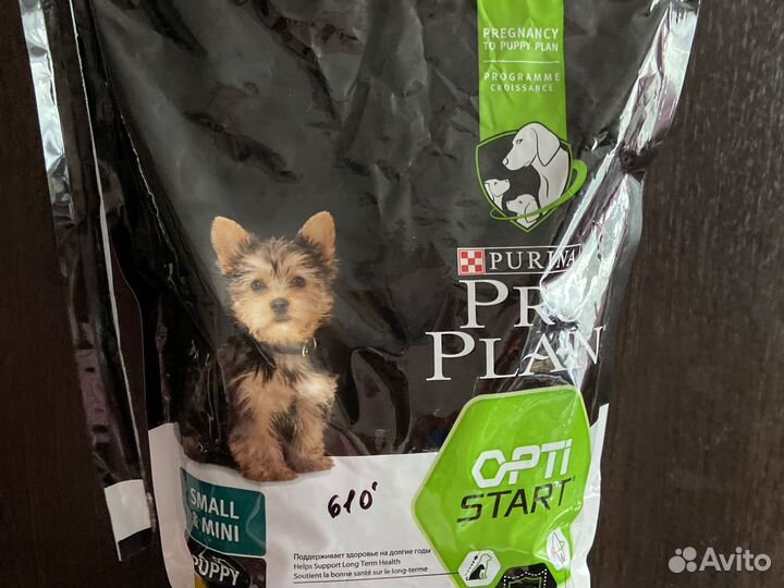 Корм Purina Pro Plan mini для щенков