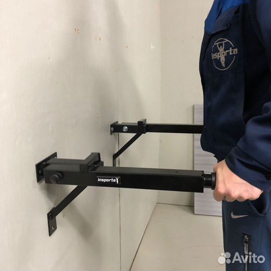 Брусья складные настенные черные