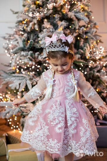 Нарядное платье для девочки 92
