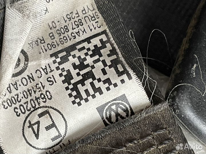 Ремень безопасности задний левый Polo 5 Rapid