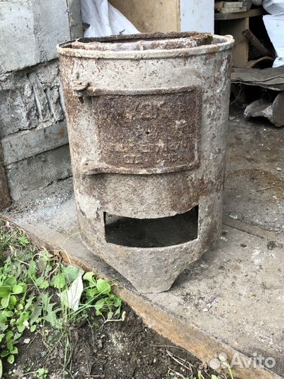 Печь буржуйка чугунная СССР