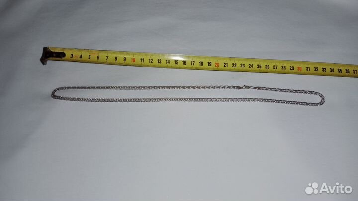 Мужская серебряная цепь якорное плетение