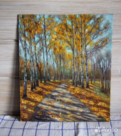 Картина маслом Осенний пейзаж