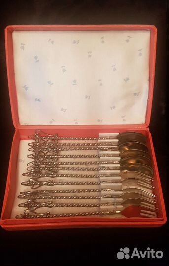 Наборы десертных вилок и ложек СССР