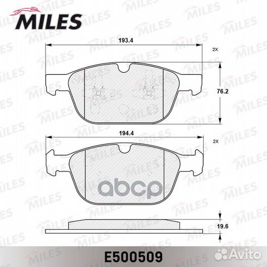 Колодки тормозные volvo XC 60 08- передние Cera