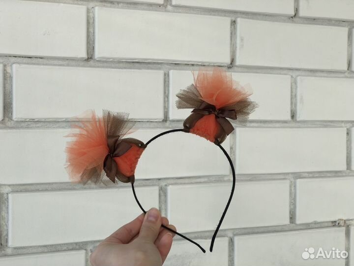 Ободок ушки Белочка Лисичка