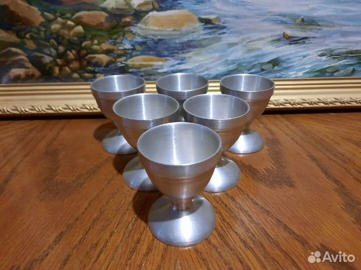 Оловянные рюмки на ножках из Словакии