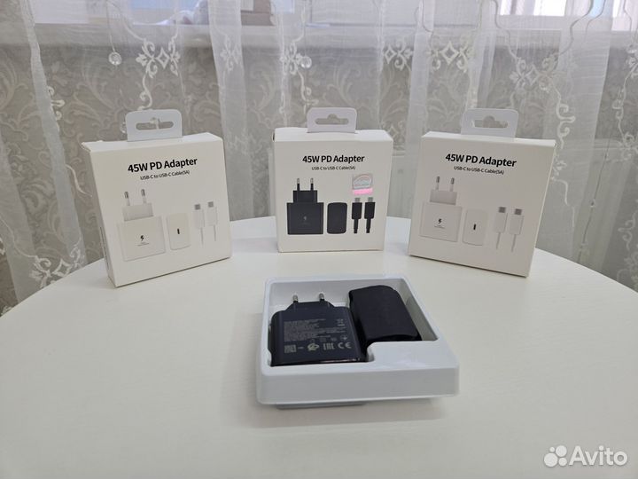 Супер быстрая зарядка(fast) Samsung 45 w + кабель