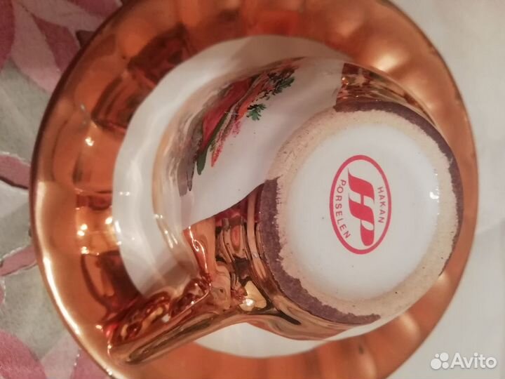 Кофейный сервиз золотой 