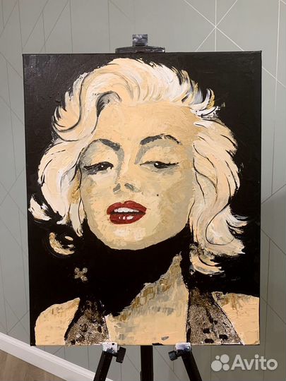 Картина, акрил. «Мэрилин Монро»
