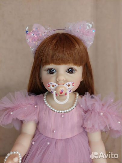 Кукла реборн 55 см силиконовая