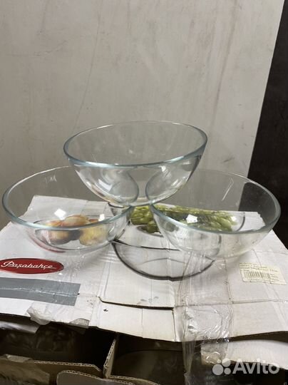 Салатник новый стеклянный 13см
