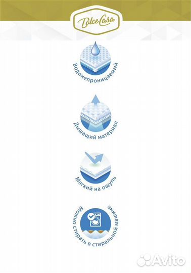 Новый Защитный чехол на матрас наматрасник