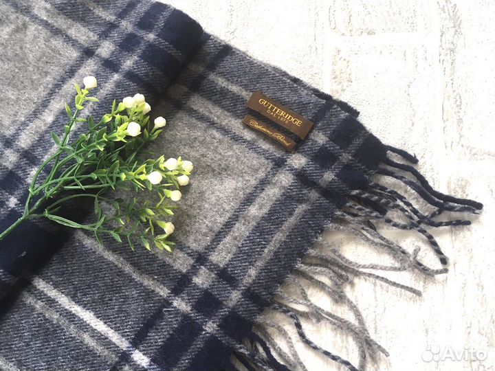 Шарф кашемир gutteridge синий