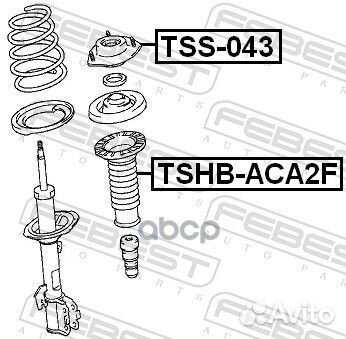 Опора переднего амортизатора TSS043 Febest