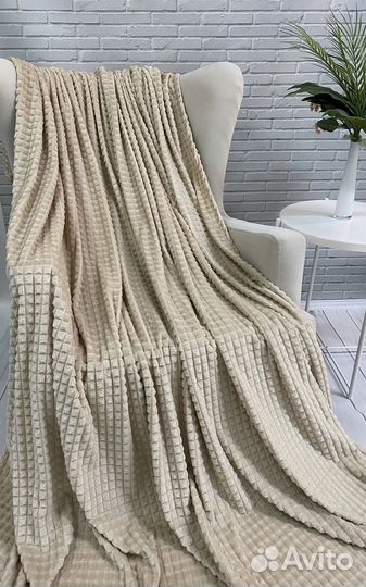 Плед плюшевый покрывало 200х220