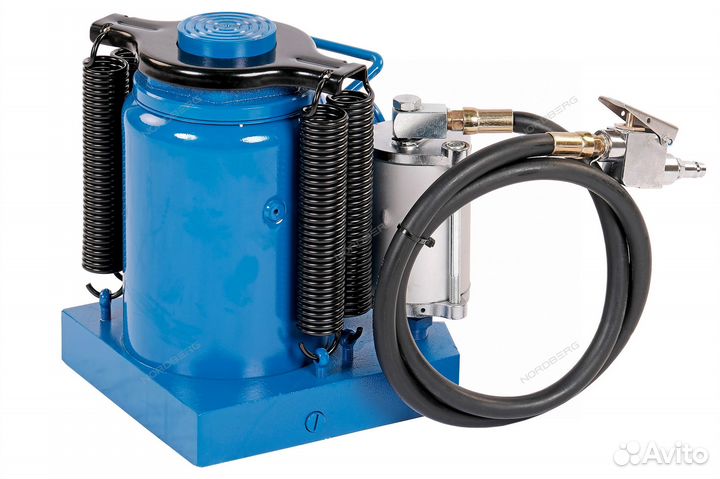 Домкрат бутылочный 35т пневмогидравлический N31335