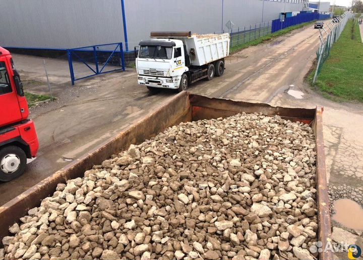 Щебень вторичный в наличии с доставкой