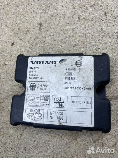 Блок управления сигнализации volvo s70 v70