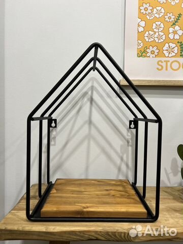 Полка настенная домик