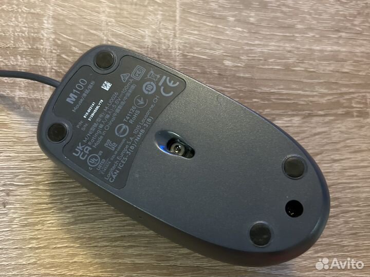 Мышь logitech m100 новая