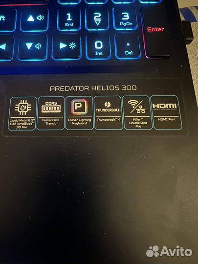 Игровой ноутбук Acer predator helios 300 n22c3