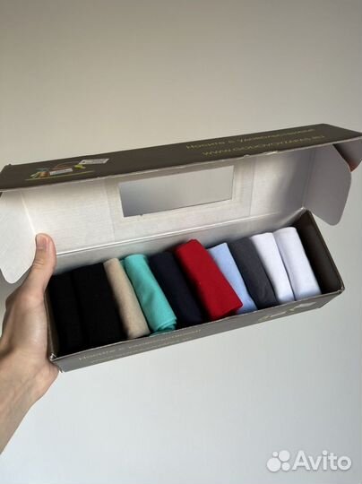 Комплект мужских носков укороченных 10шт