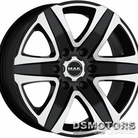 Диски Stone 6 8.0/18 6x114.3 ET30 d66.1 black mirr