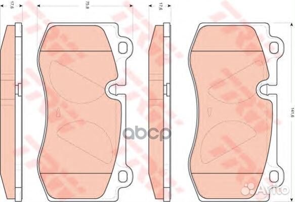 Колодки передние mercedes W211, W221 GDB1733