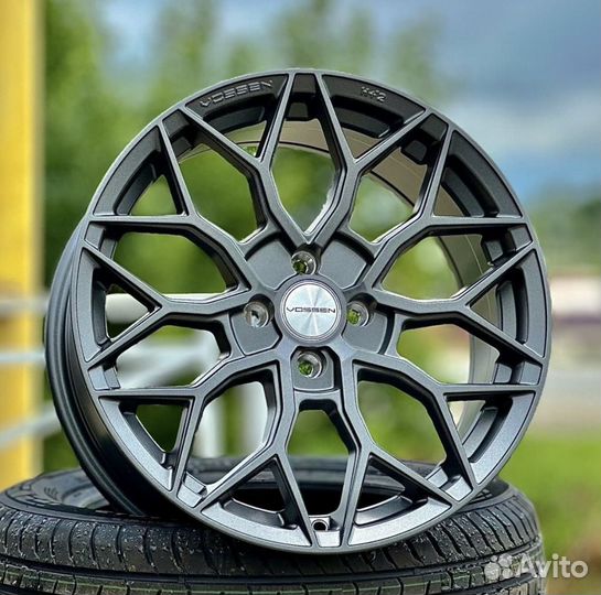 Диски vossen R17 на Киа Солярис