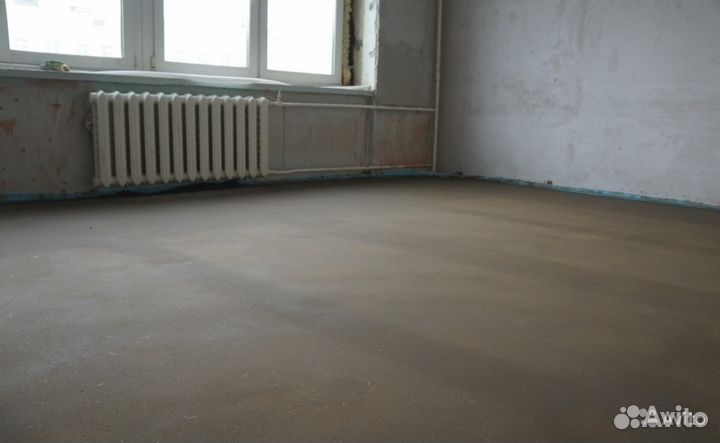 Цементная стяжка по маякам.Сухая стяжка кнауф