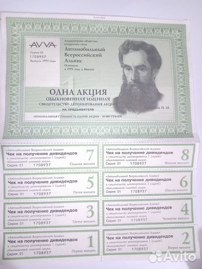 Акция компании avva