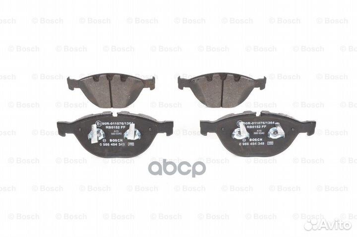 Колодки тормозные 0986494349 Bosch