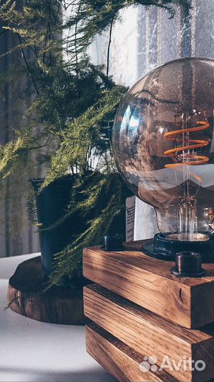 Настольный светильник лофт. Эдисон. Loft