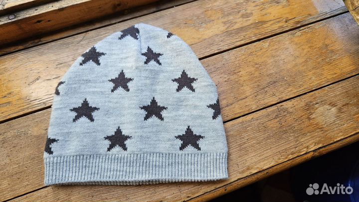 Шапка детская mothercare 54 M/L серая