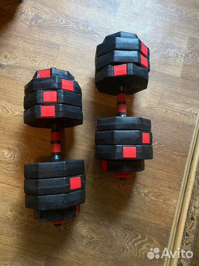 Разборные гантели 2 по 10кг