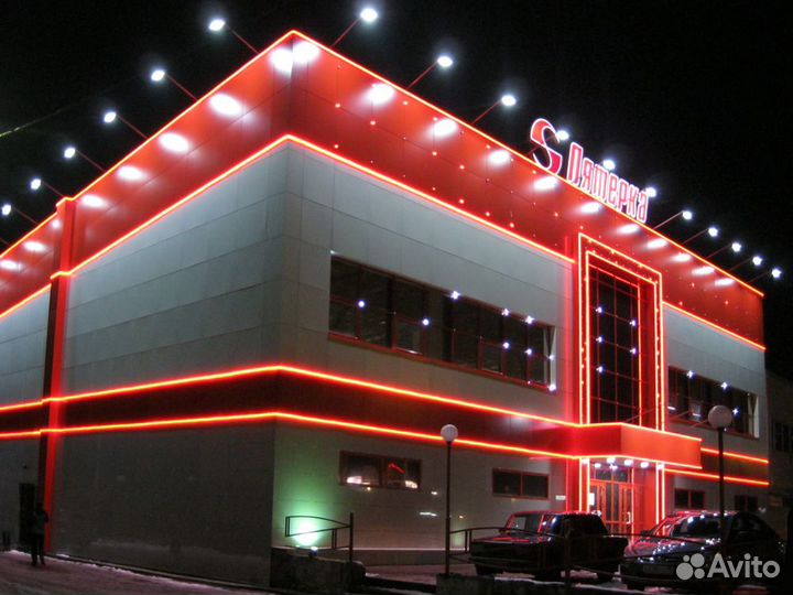 Гибкий Неон 220В 8*16мм