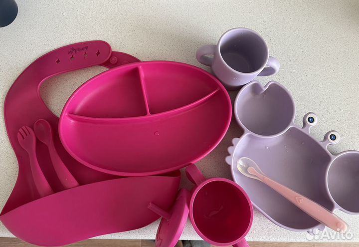 Силиконовая посуда для малышей