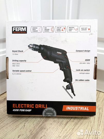 Новая дрель Ferm PDM1048 450W