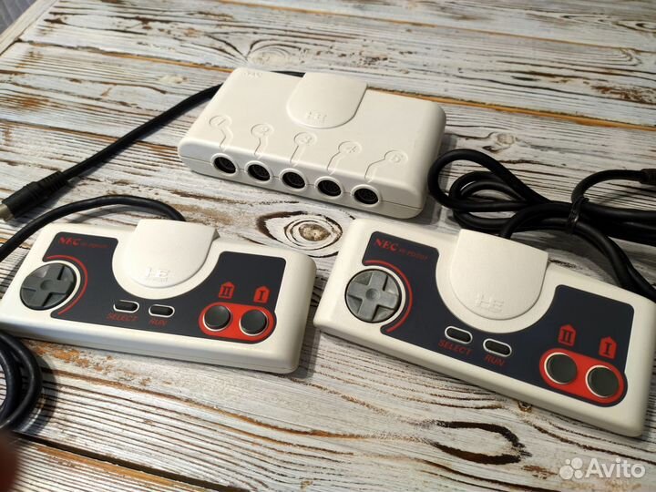 Pc-engine, два геймпада, flash, av rgb