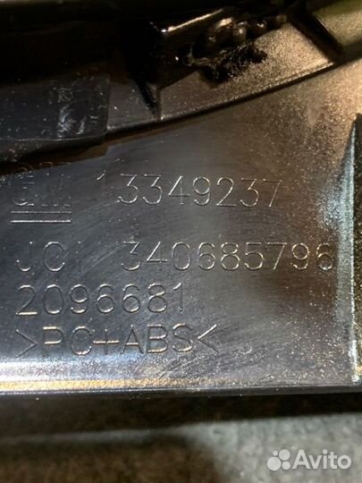 Накладка центральной панели Opel Astra J хэтчбек